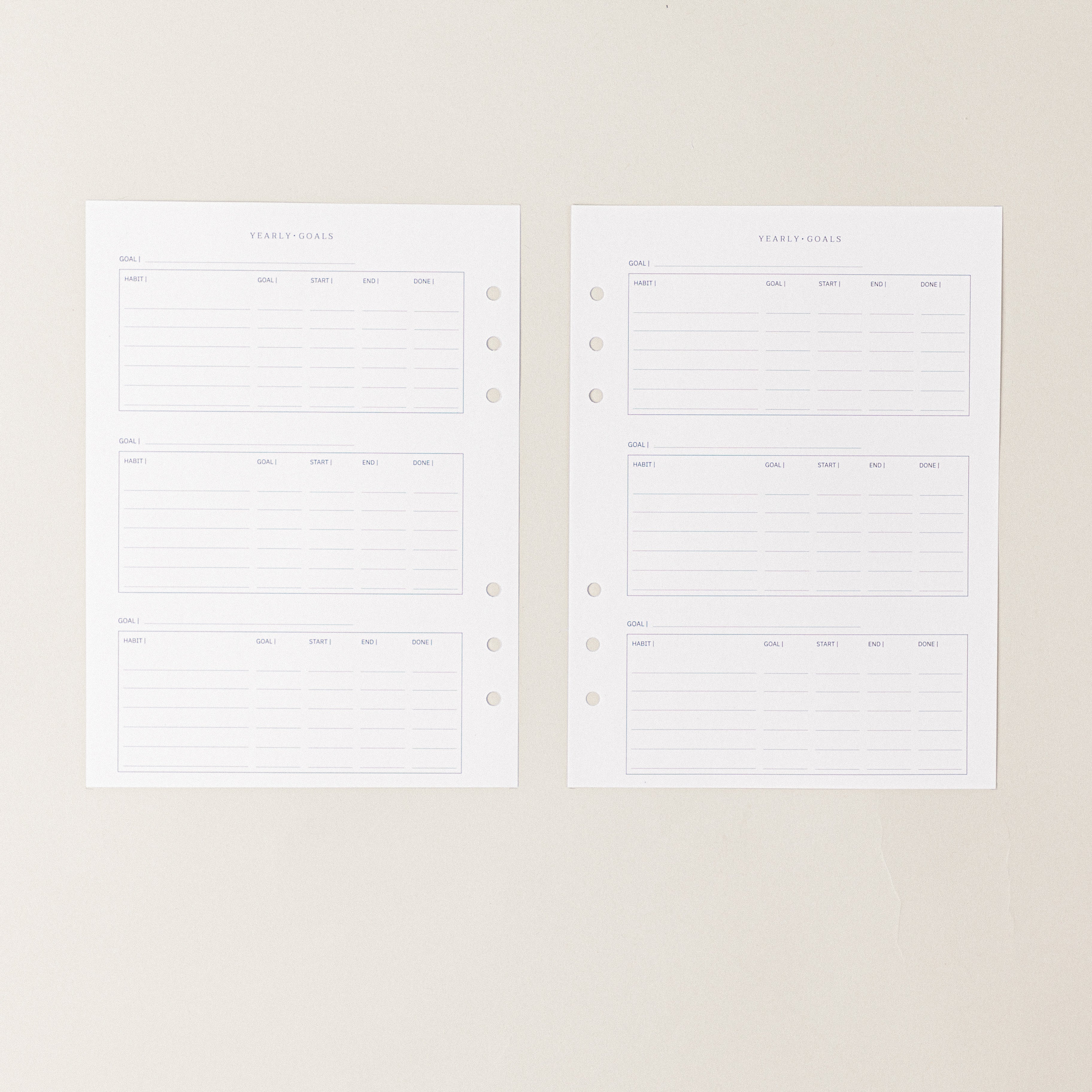 Recambio de papel reciclable con seguimiento de habitos,  habit tracker