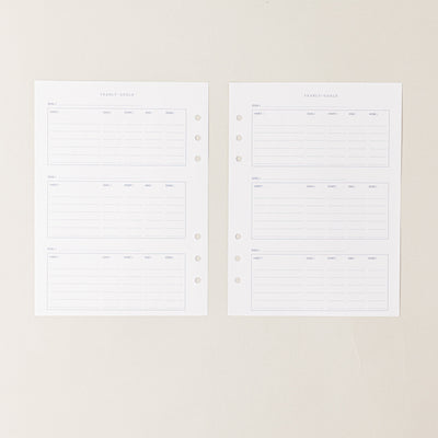 Recambio de papel reciclable con seguimiento de habitos,  habit tracker