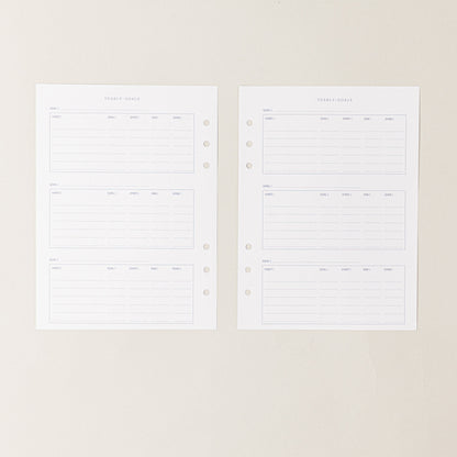 Recambio de papel reciclable con seguimiento de habitos,  habit tracker