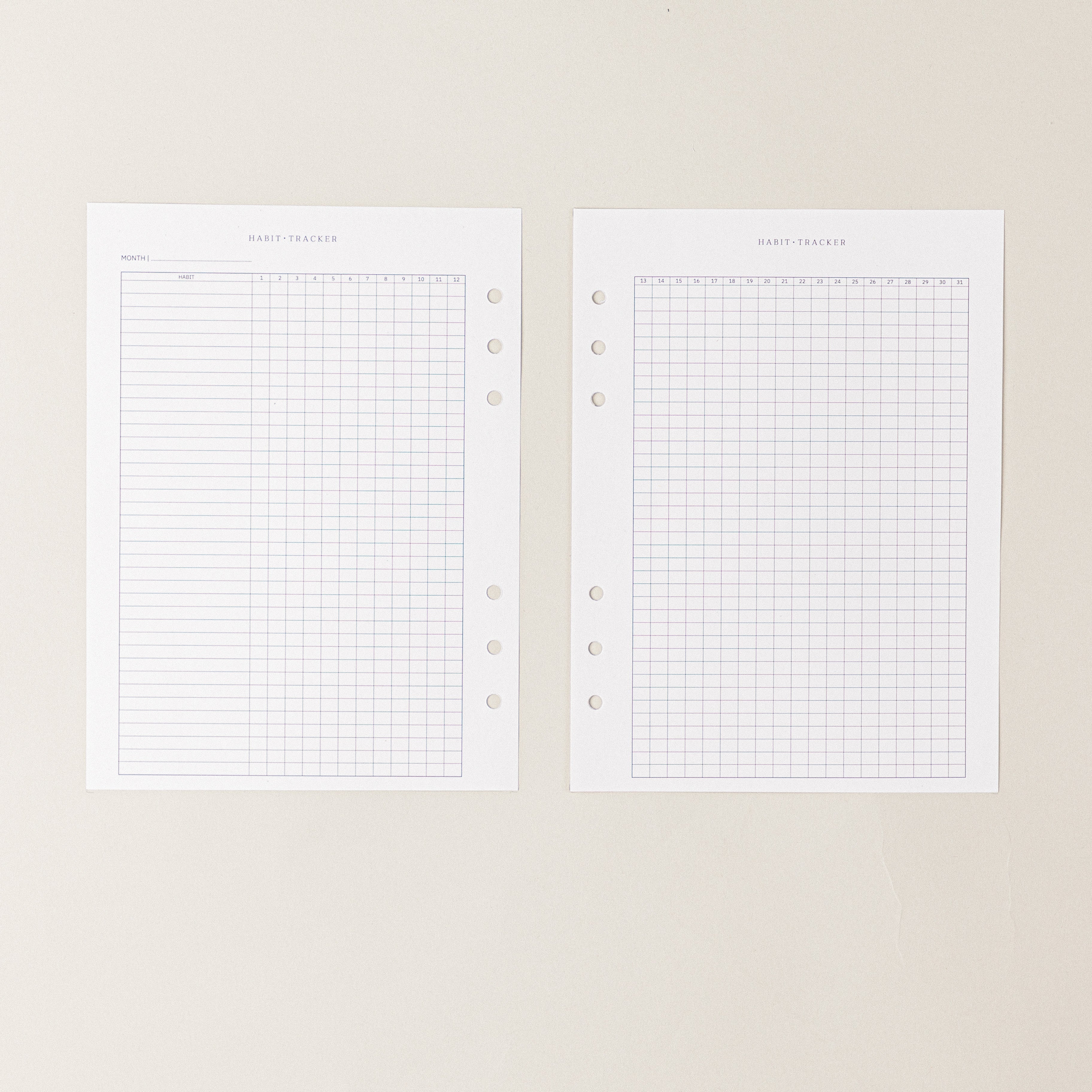Recambio de papel reciclable con seguimiento de habitos,  habit tracker