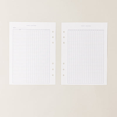 Recambio de papel reciclable con seguimiento de habitos,  habit tracker