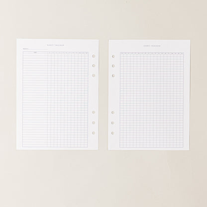 Recambio de papel reciclable con seguimiento de habitos,  habit tracker