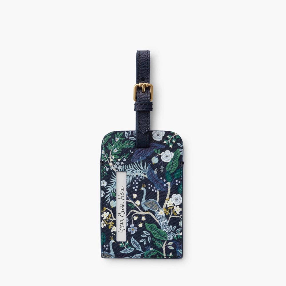 Peacock Luggage Tag - Rifle Paper Co.
