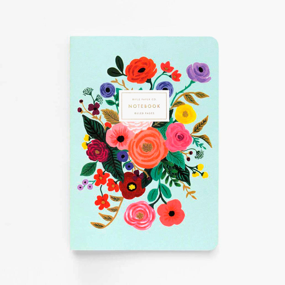 Pack 3 libretas cosidas Garden Party - Rifle Paper