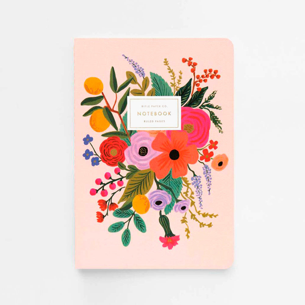 Pack 3 libretas cosidas Garden Party - Rifle Paper