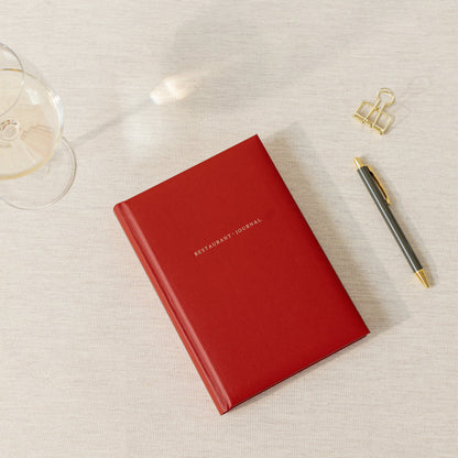 Diario de restaurantes, metodo journal, vino diario para anotar los restaurantes para visitar y calificarlos. Regalo para dar a parejas.