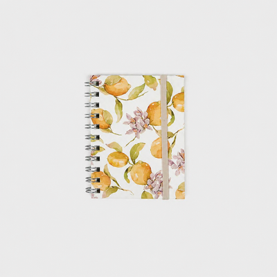 Libreta Wyro A6 Tapa Blanda Hojas Cuadrícula -  Lemon Blossom