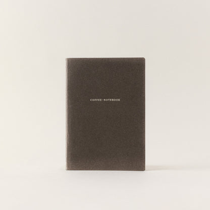Pequeña libreta de notas de papel de cafe