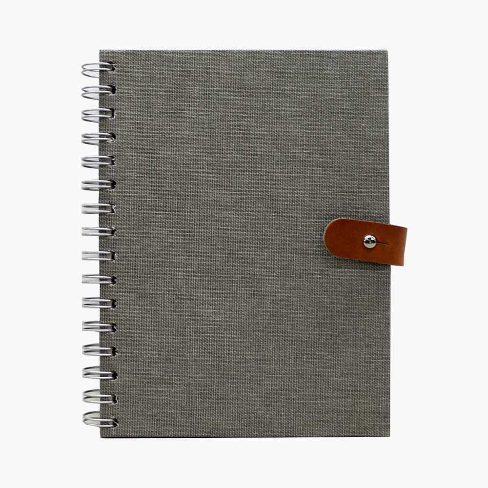 Llibreta tela tanca cuir A6