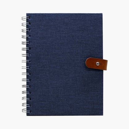 Libreta tela cierre cuero A5