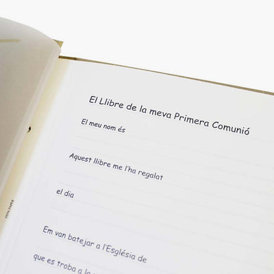 Catalan themed Communion book