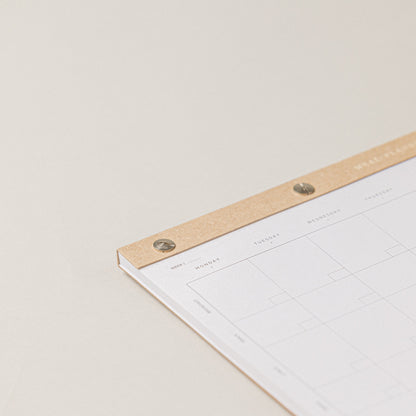Mi bloc de notas con planificador menu semanal de comidas. Para una planificación de comidas semanales, con un to do list una libreta A5.