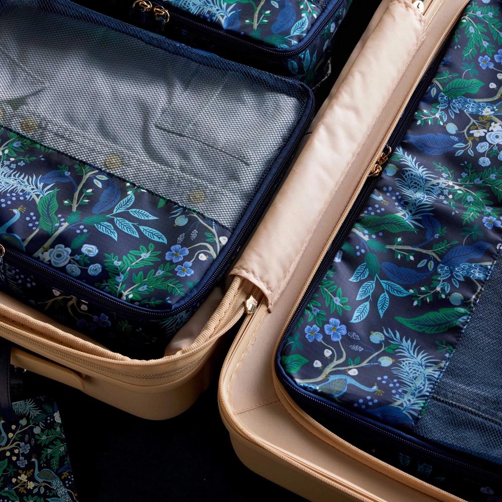 Set de 3 organizadores de equipaje Peacock - Rifle Paper Co.