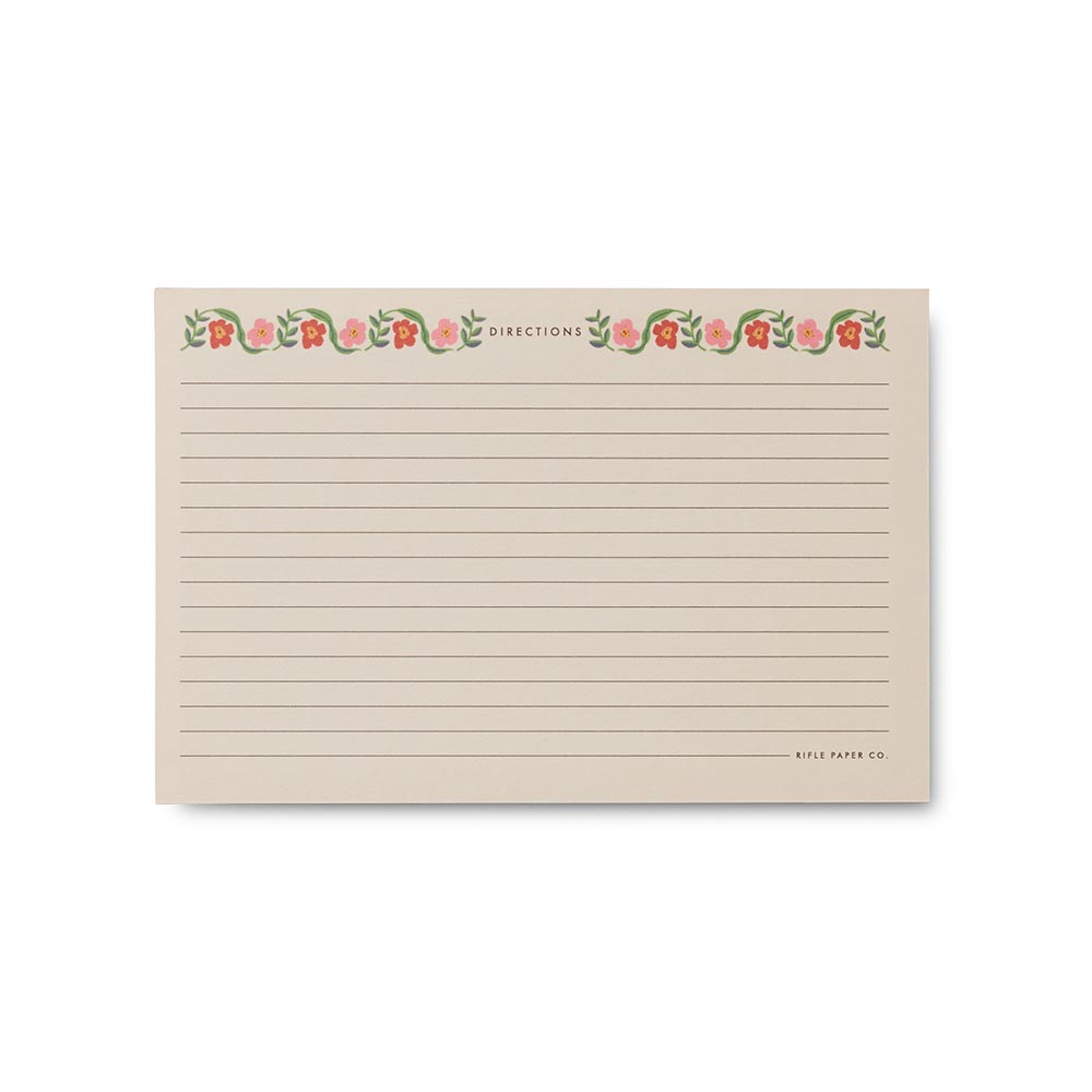 Fitxes de Receptes Cherry Farm - Rifle Paper Co.