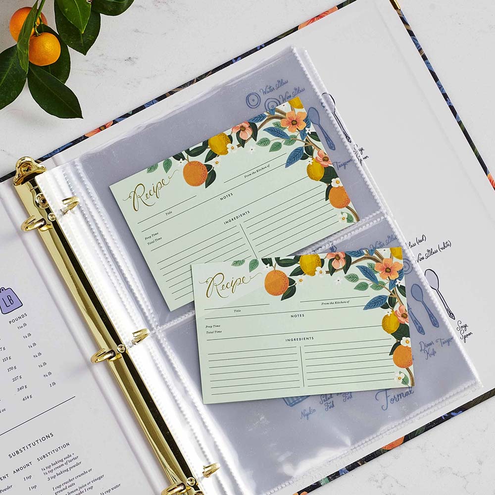 Fichas de Recetas Citrus Grove - Rifle Paper Co.