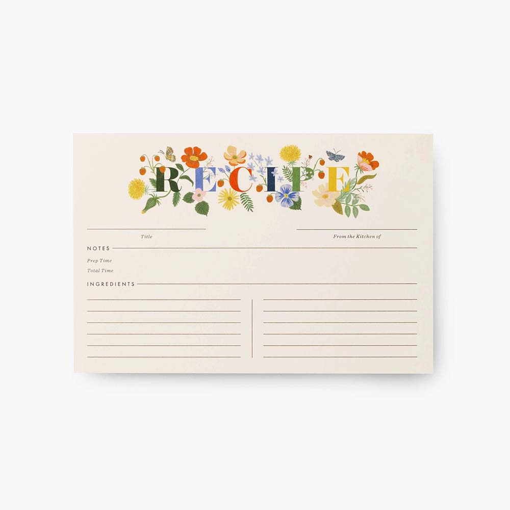 Fichas de Recetas Mayfair - Rifle Paper Co.