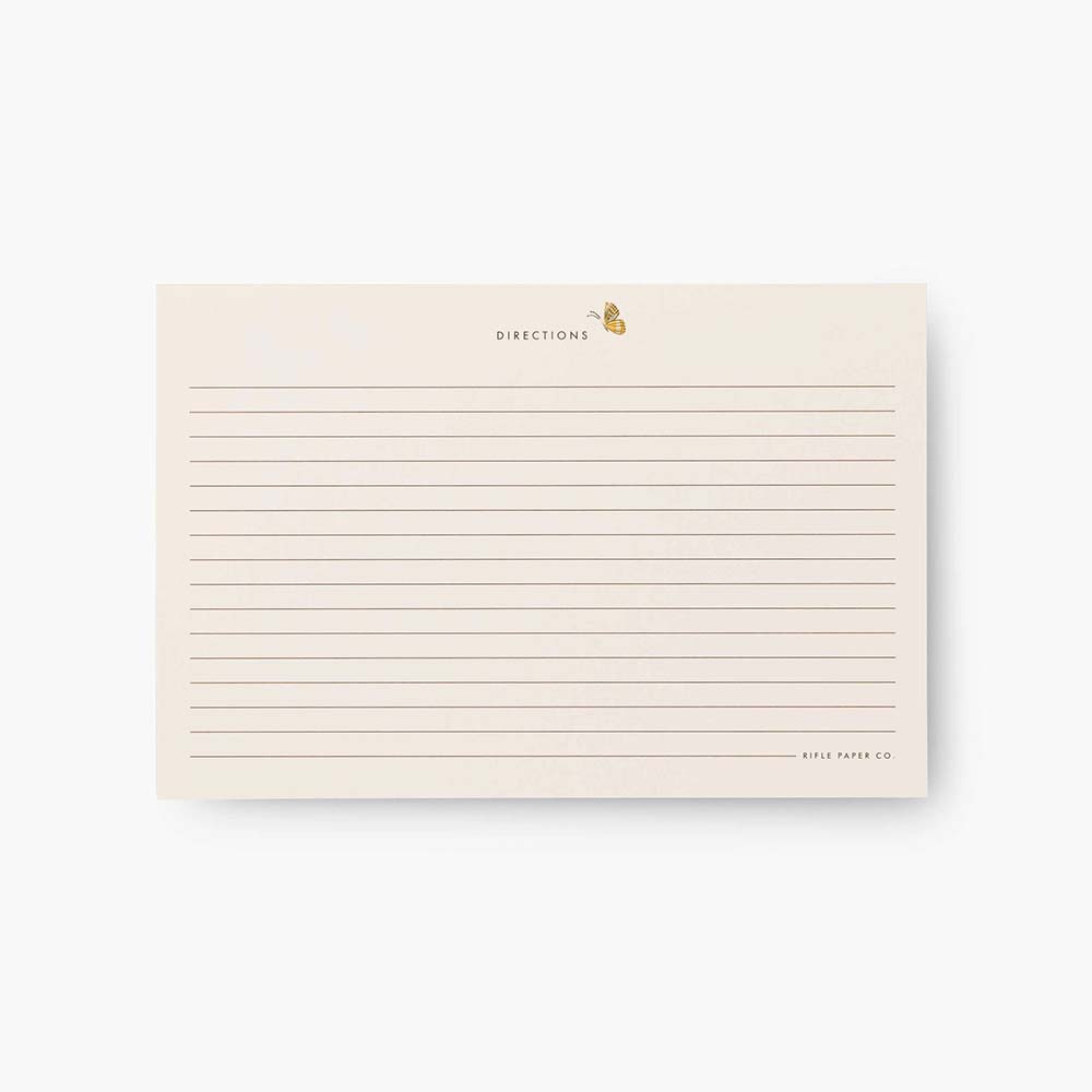 Fichas de Recetas Mayfair - Rifle Paper Co.