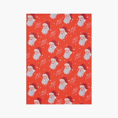 Hojas papel de regalo Navidad Santa - Rifle Paper Co