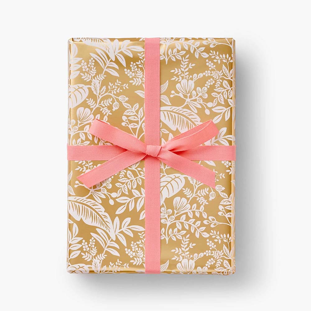 Paper de regal Canopy Gold Continuous Wrap - Rifle Paper