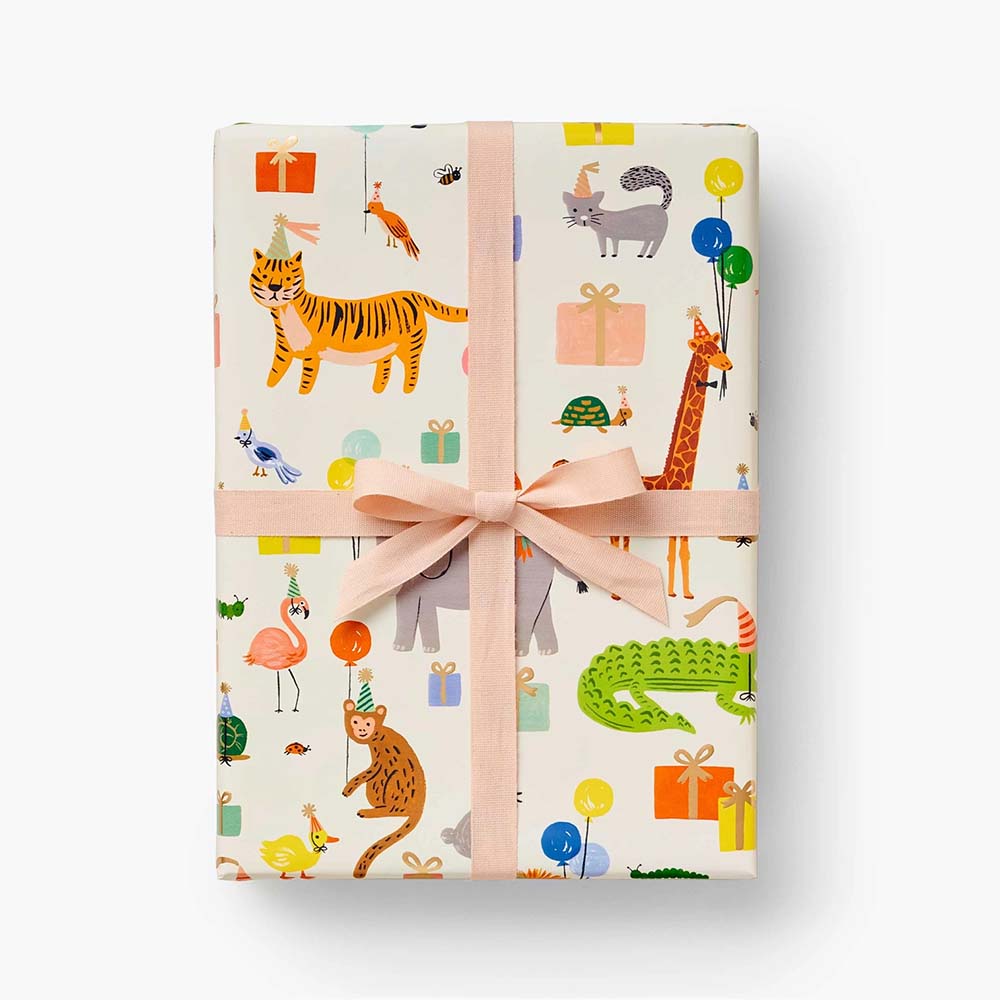 Paper de regal Party Animals Continuous Wrap - Rifle Paper