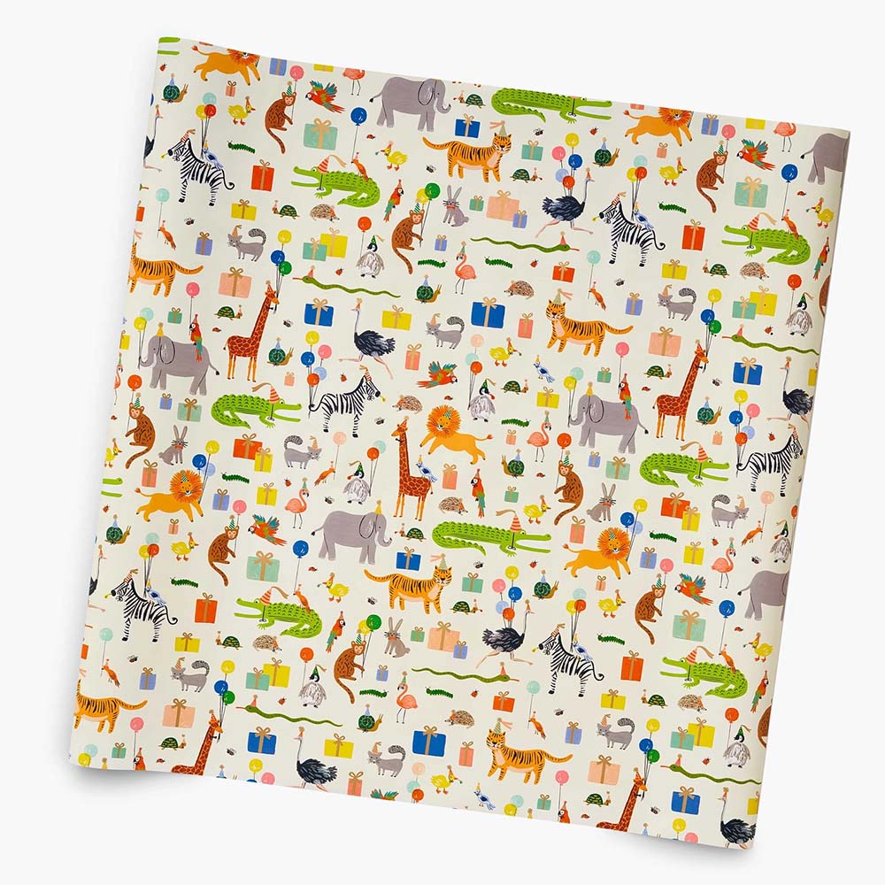 Paper de regal Party Animals Continuous Wrap - Rifle Paper