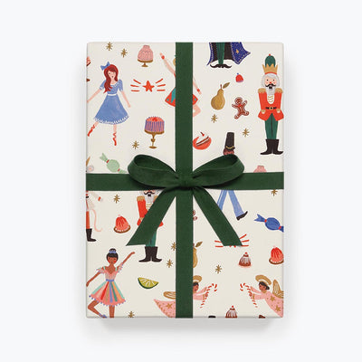 Nutcracker Christmas Gift Wrapping Paper Sheets - Rifle Paper Co