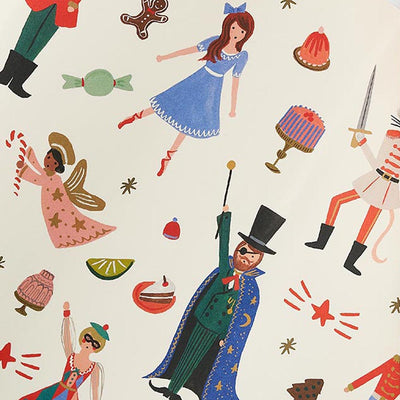 Nutcracker Christmas Gift Wrapping Paper Sheets - Rifle Paper Co