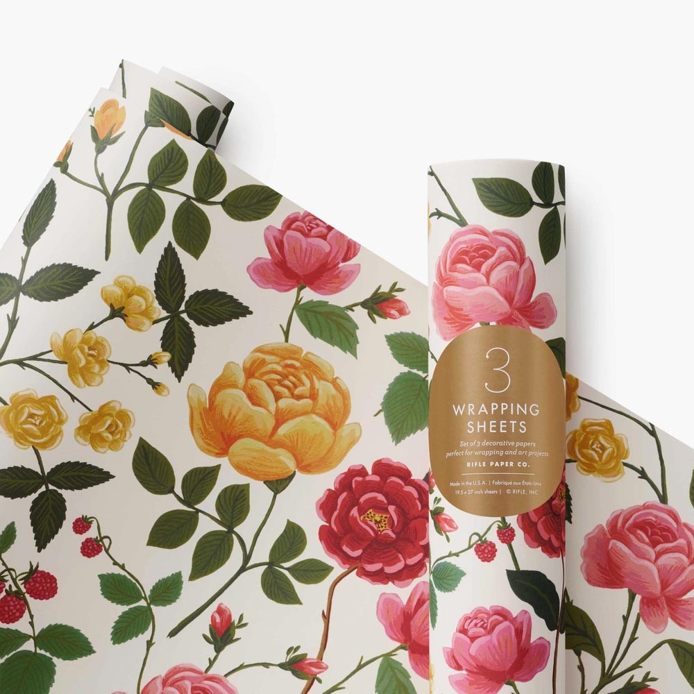 Papel de Regalo Roses - Rifle Paper