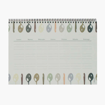 Pack Cocina "Cucharas" I Recetario + Planificador Menús + Lista Compra