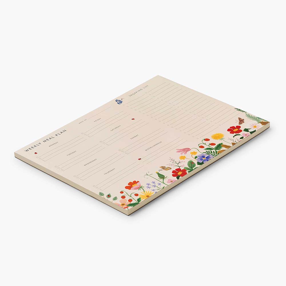 Planificador Menú Semanal - Strawberry Fields - Rifle Paper Co