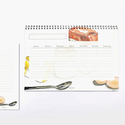 Planificador Semanal Menus Acuarela Catalán