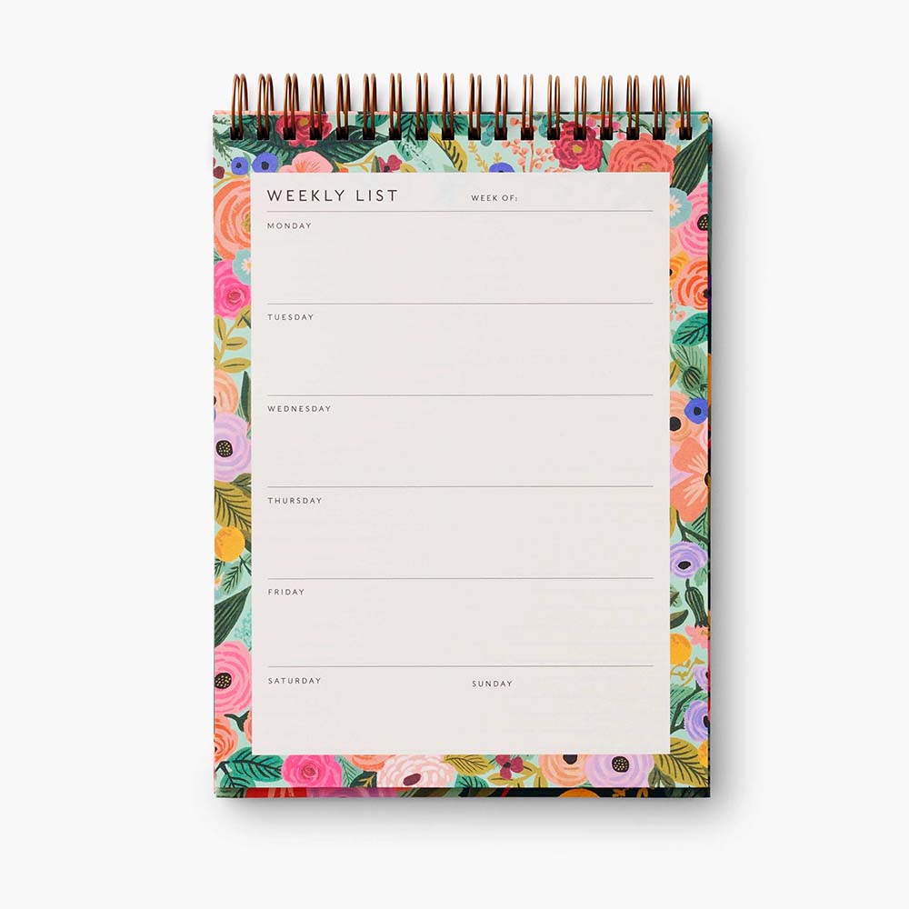 Planificador semanal de escritorio Garden Party - Rifle Paper