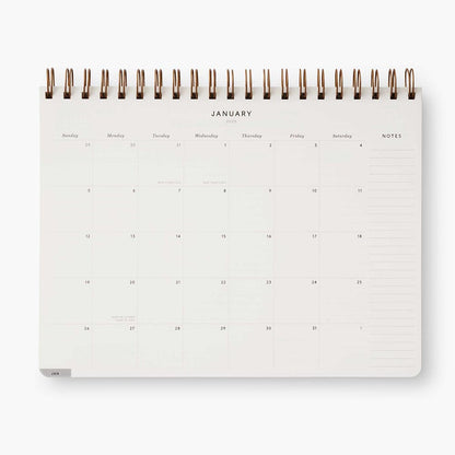 Agenda Planificador 2025 English Rose espiral superior 12 meses - Rifle Paper