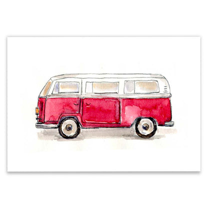 A4 Van Postcard