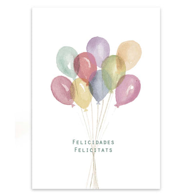 Postal A4 Globos