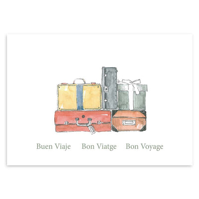A4 Postcard See You Soon Suitcases