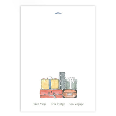 A4 Postcard See You Soon Suitcases