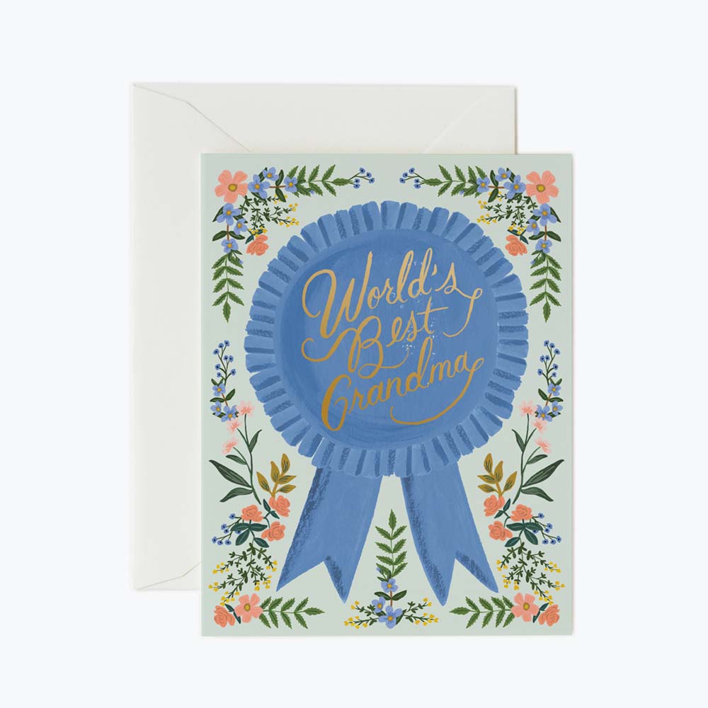 Tarjeta Postal Abuela World's Best Grandma - Rifle Paper