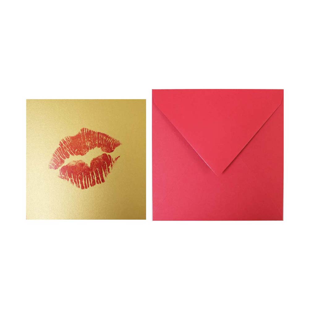 Postal Beso Rojo