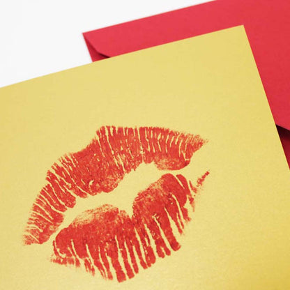 Postal Beso Rojo
