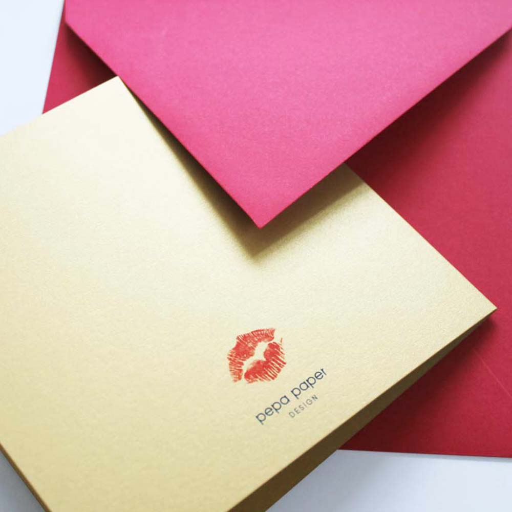 Postal Beso Rojo
