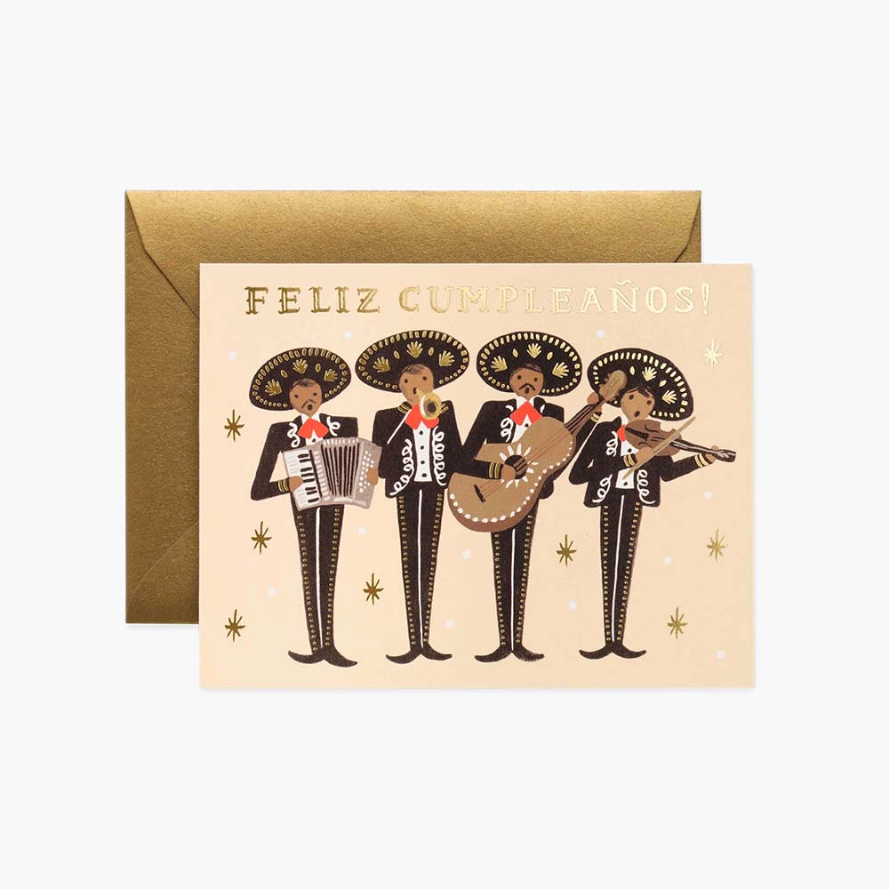 Postal felicitación cumpleaños Mariachi Birthday Card - Rifle Paper