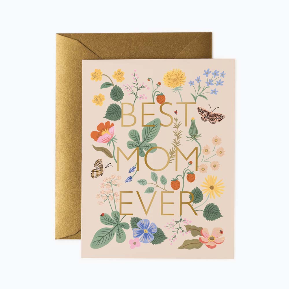 Tarjeta Postal Mejor Madre Best Mom Ever Card - Rifle Paper