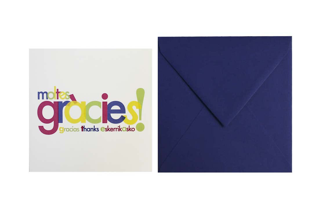 Postal Moltes gràcies