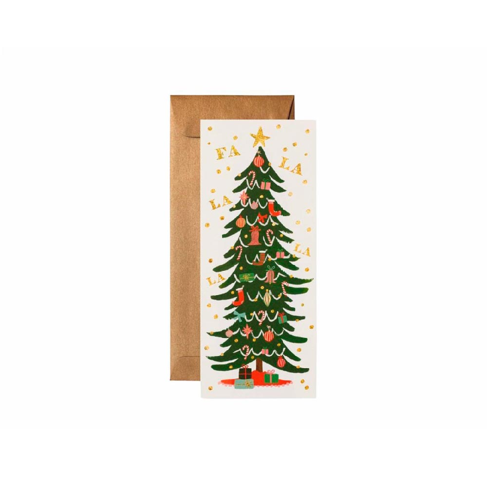 Postal Navidad Fa La La Tree No. 10 C