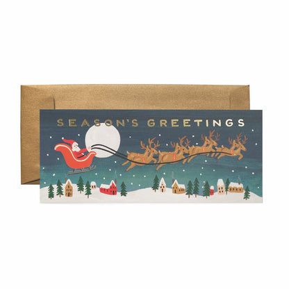 Postal Navidad Santa's Sleich No. 10