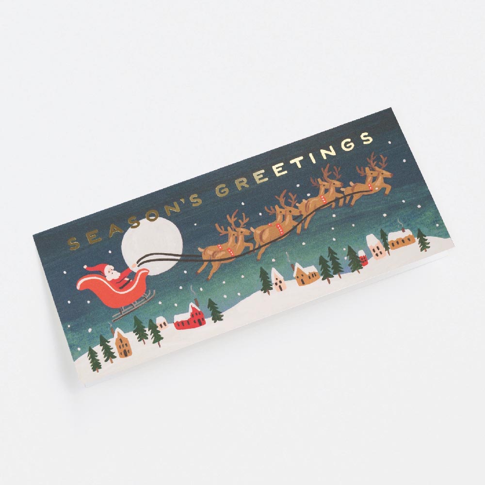 Postal Navidad Santa's Sleich No. 10