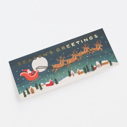 Postal Navidad Santa's Sleich No. 10