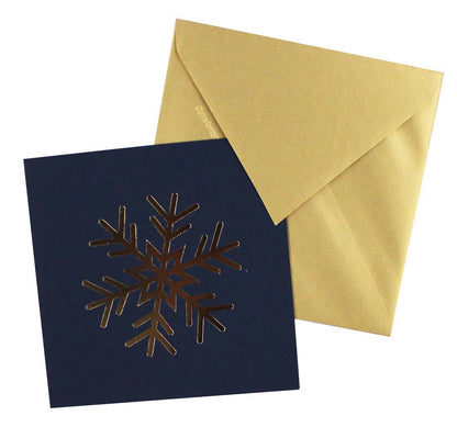 Blue Christmas Snowflake Card
