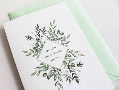 Postal Que seáis felices….